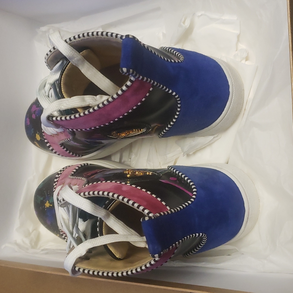 Christian Louboutin Multicolor High-Top Sneakers - Picture 5 of 7